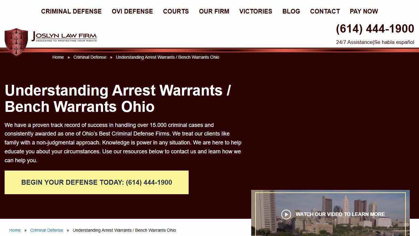 What is a Bench Warrant in Ohio? | Arrest Warrant Lawyer in Ohio